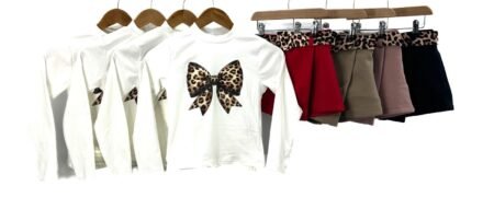 Leopard Bow Short Set