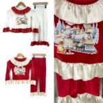 Evelina Satin Frill Pyjamas