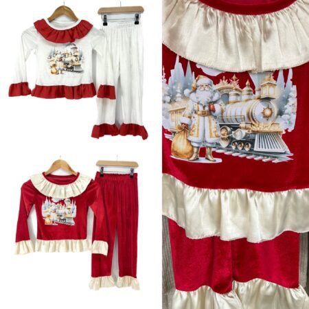 Evelina Satin Frill Pyjamas