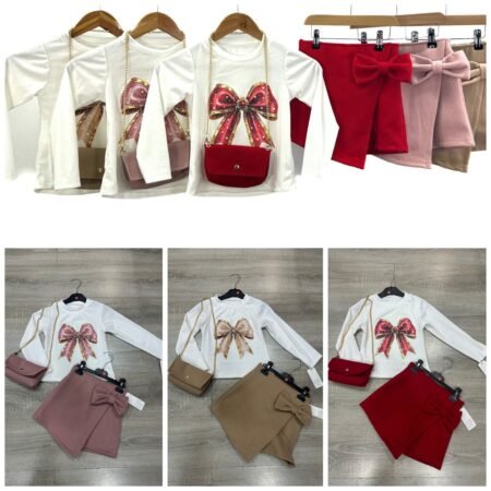 Pearlina Bow Skort Set