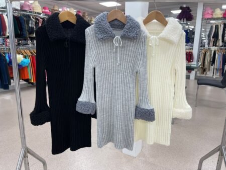 Miranda Sherpa Knitted Dress