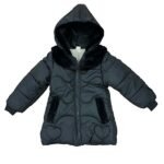 Black Heart Embossed Coat