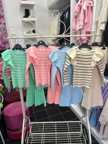 Knitted Stripe 2Pc Set