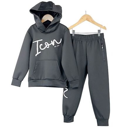 Black Icon Hoody Tracksuit