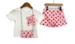 Heart Short Set With Bag