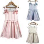 Pinstripe Bow Dress