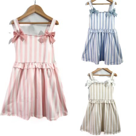 Pinstripe Bow Dress