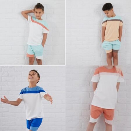 Billy Colour Block Short Set