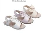 Gigi Bow & Pearl Sandals