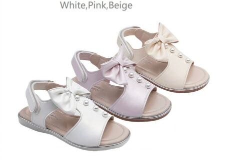 Gigi Bow & Pearl Sandals