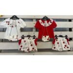 Cherry & Bow With Bag Short Set (Peter Pan Collar)