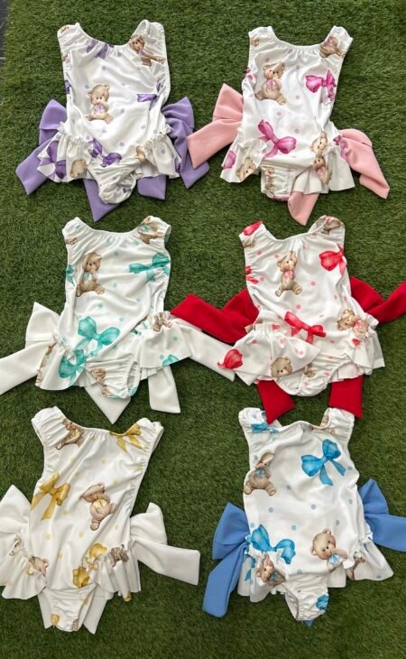 Teddie Bear & Bow Swimming Costume