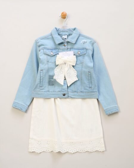 Georgia Denim Dresses Jacket & Bow