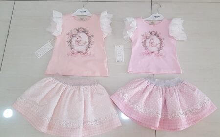 Swan Mirror Skirt Set