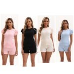 Fergie Adults Knitted Short Set