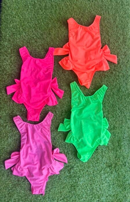 Diamonte Luminous bow swimming Costume