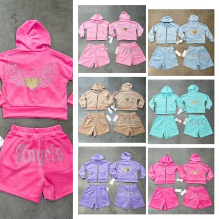 Angelica Velour Short & Hoody Set