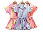 Ombre Two Tone Pleated Playsuit