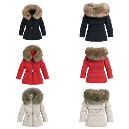 Arabella Fur Lined Belted Coat