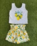 Lemon & Bow Vest Short Set