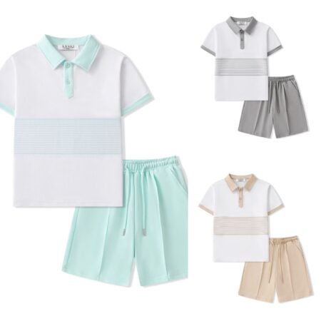 Charlie Stripe Boys Short Set
