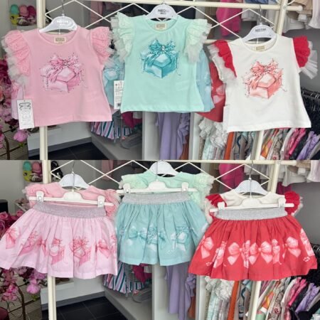 Amelia Pearl &  Diamonte Neon Skirt Set