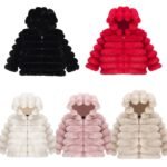 Faux Fur Bubble Kids Coat