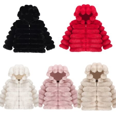 Faux Fur Bubble Kids Coat