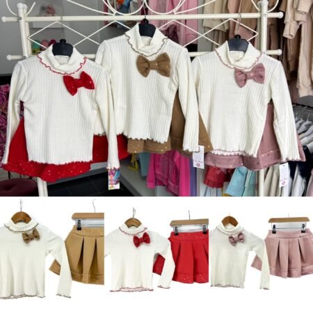 Shania Star & Bow Skirt Set