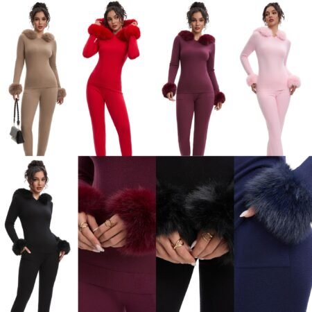 Milan Faux Fur Tracksuits ADULTS 3009