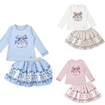 Girls Carousel Skirt Set