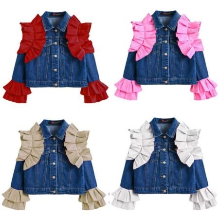 Denim Ruffle & Frill Jacket