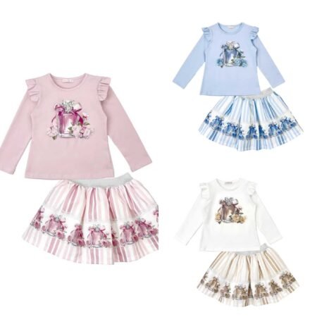 Girls Perfume Bottle Skirt Set