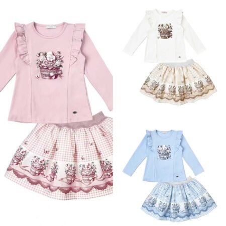 Girls Plant Pot Skirt Set