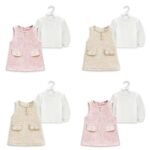 Giorgio Bambini Tweed Sequin Dress With Seperate Mesh Top (AL509)