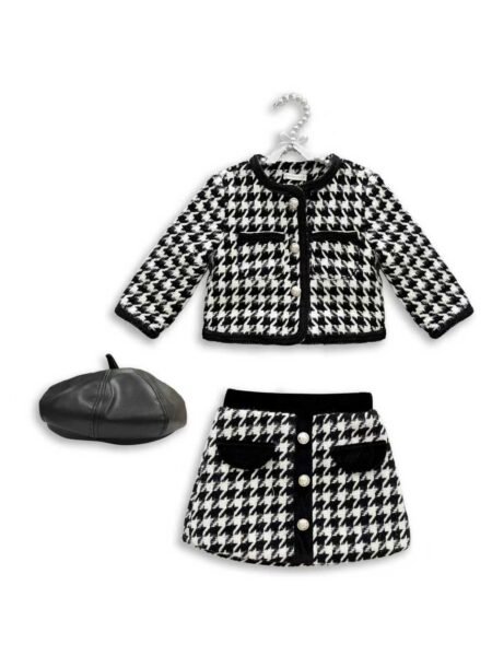 Giorgio Bambini Dogtooth Set With Beret