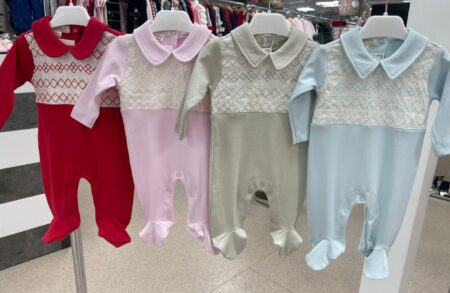 Little Dreams Smocked Sleepsuit / Babygrow