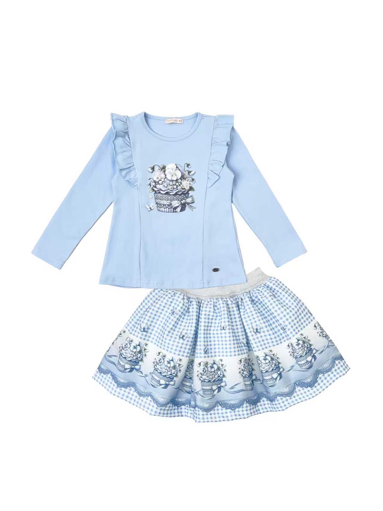 Girls Plant Pot Skirt Set - Image 3