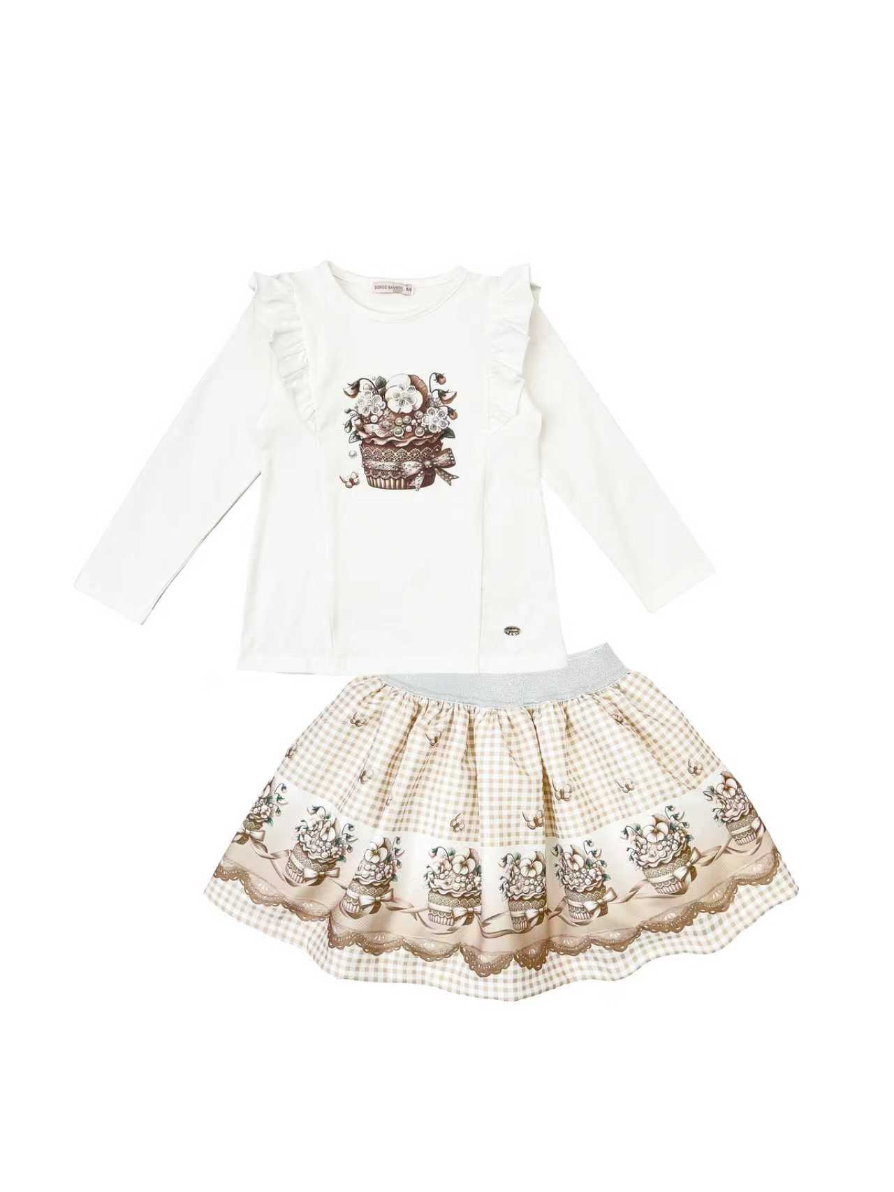 Girls Plant Pot Skirt Set - Image 4