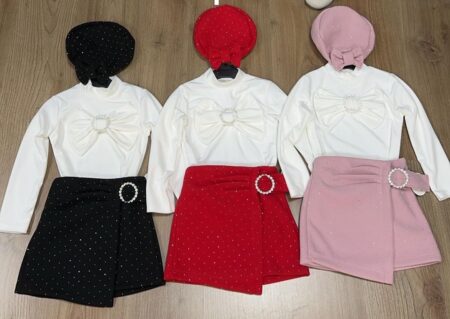 Diamonte Skort Set & Beret