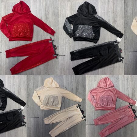 Velour Sequin Super Soft Tracksuit