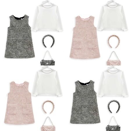 Giorgio Bambini Tweed Dress Bag & Headband (YG002)