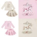 Girls Gracie Carousel Skirt Set
