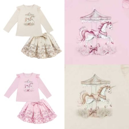 Girls Gracie Carousel Skirt Set