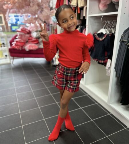 Sorrento Girls Tartan Short Set