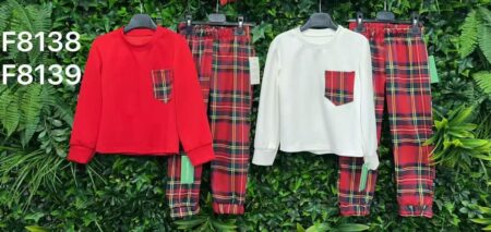 Tartan Unisex Velour Frill Pyjamas 2025