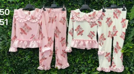 Dainty Darlings Vintage Peter Pan Collar Multiple Carousel Pyjamas