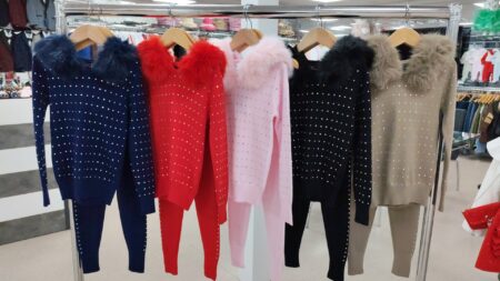 Diamonte Ariella Faux Fur Tracksut