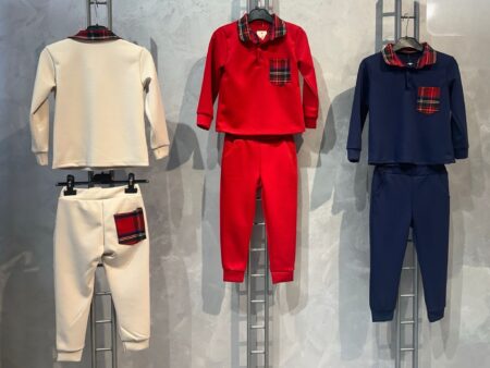 Boys Tartan Soft Touch Tracksuit