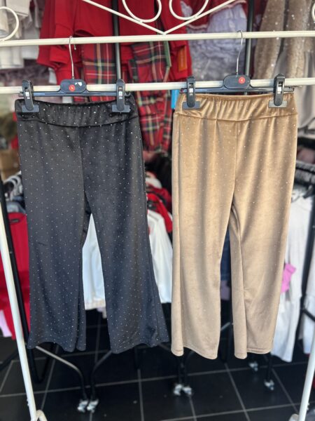 Diamonte Velour Trouser